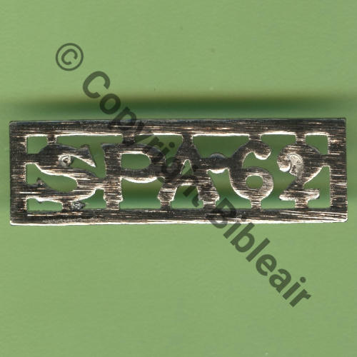 062  2015 BARETTE CENTENAIRE SPA.62  PATCH PRODUCTION (non marque) 2Molettes Dos lisse Src.Y.GENTY 23Eur(x7) 